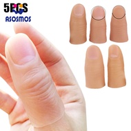 ASM 5Pcs Finger Magic Trick ปลอมปลอมปลายนิ้วหัวแม่มือใกล้เวทีแสดง Prop ของเล่นสั่งการด้วยเสียง Prank