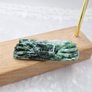 緬料花青翡翠招財螃蟹吊墜 | 天然緬甸玉A貨翡翠