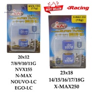 IKK Super Turbo Pulley Roller Unit NVX155/XMAX250 NVX155 20x12 7g 8g 9g 10g 11g / XMAX 250 23x18 14g