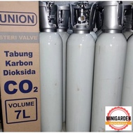 Co2 TUBE carbondioxide tube 5kg aquascape tube + 7liter 1m3