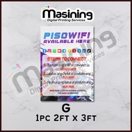 ☆ ▥ Piso Wifi / Pisonet Tarpaulin 3ft x 2ft