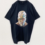 古著《鐵血戰士》電影印花短袖圓領T卹，復古設計，黑色，XL碼