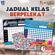 School Timetable Class Skills Adhesive School Student Time Table With Sticker (FREE)