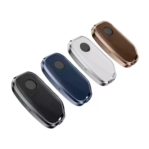 Aluminum Alloy Leather Car Key Case Cover for BMW X1 U11 X7 G07 XM G09 i7 7 Series G70 LCI iX I20 U0