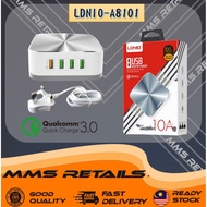 LDNIO A8101 Desktop Charger Quick Charge 6 USB 1 QC3.0 5 USB Port LED Indicators Charger Adapter ldn