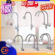 304 Stainless Steel Faucet Sink Water Tap Kitchen Sink Tap Single / Double Pillar Tap Wall Tap