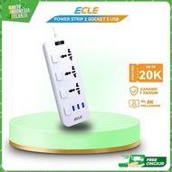 Promo / Termurah ECLE Power Strip Stop Kontak 3 Power Socket 3 Smart