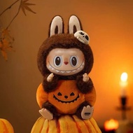 popmart ฮาโลวีน labubu Halloween Bubble Rab Heart Macaron Vinyl  Plush Halloween Doll