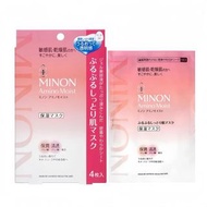 Minon蜜濃氨基酸滋潤保濕超水潤保濕修護面膜 22毫升 x 4片