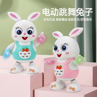 Children Electric Singing Dancing Cute Fun Rabbit Toys Children Electric Luminous Toys Stall AL1I
