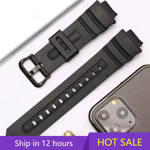 Silicone Band For Casio G-SHOCK AW-591/590/5230/282B AWG-M100/101 G-7700/7710 Water Proof Men Replac
