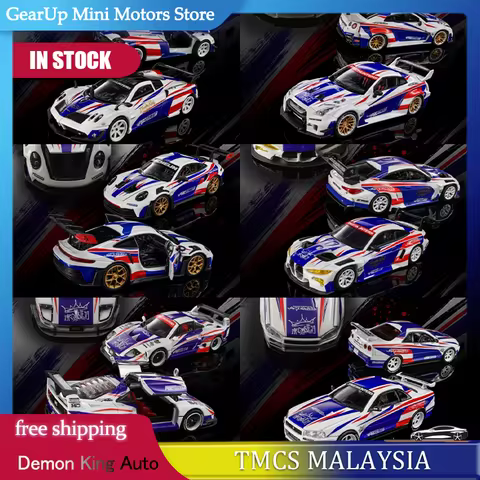 Demon King Auto 1:64 BMW M4 GT3 Nissan GTR R34 Nissan GTR R35 Ferrari F40 Pagani Huayra BC Porsche 9