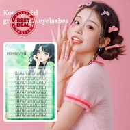 Korean Girl Group 2.0 Curved Stem False Eyelash Natural Curl Piece Thin Lightweight Segmented H4o7