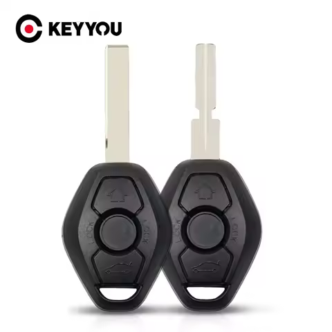KEYYOU 2 Buttons Car Remote Key Shell Fob Case for BMW E36 E38 E39 E46 E46 E60 E83 E53 X3 X5 Z1 Z2 Z