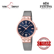 Festina F20715/3 Analog Silver Stainless Steel Strap Watch For Women