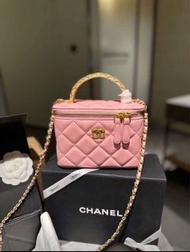 Chanel盒子包 16*10*8 粉色