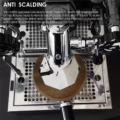 ABBK-Suitable For E61 Series Coffee Machine Accessories Brewing Head Walnut Solid Wood Anti-Scalding