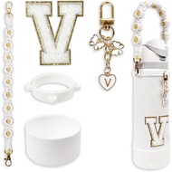 Silicone boots for water bottles Cute Initials Set Compatible Owala Water Bottle 24 Ounce/32 Ounce/4