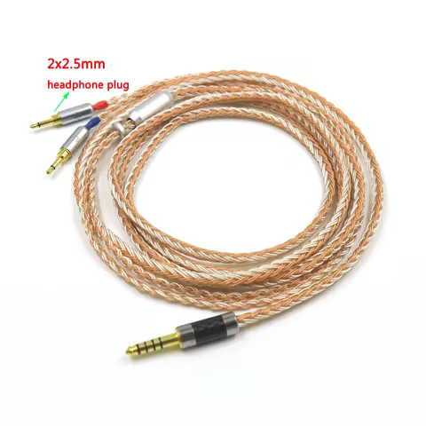 16 Core XLR/3.5/4.4mm Balance Earphone for 2x2.5mm Sonus Faber PRYMA Sivga Oriole SV021 Headphone Up