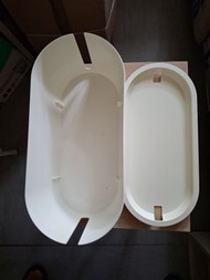 IKEA 帶蓋電線收納盒 白色