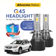 2PCS *1 Year Warranty* Subaru XV Car LED Headlight Foglight 110W H8/H11 HB3/9005 4300K/6000K Hi/Lo B