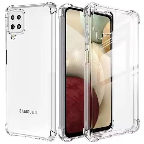 For Samsung A12 Clear Shockproof Phone Case For Samsung Galaxy A12 Silicone TPU Cover shell