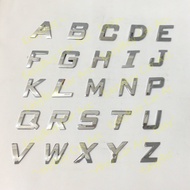 3D car logo Chrome Color Durable U-Z 0-9