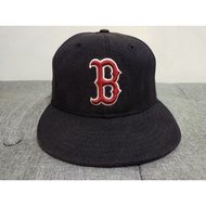 R2-C14-CAP VINTAGE USA NEW ERA 59FIFTY MLB TEAM RED SOX FULL CAP ORIGINAL