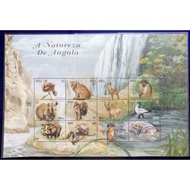 R259 Angola 2000 Fauna "Nature Of Angola Wild Animals" XXL Sheet of 12v MNH