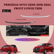 XTREME AUTO MYVI GEN3 2021-2023 CAR FRONT LOWER TRIM COVER ACCESSORIES