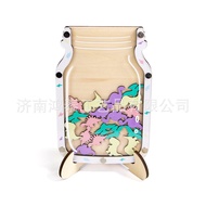 Reward Points Self-Discipline Engraved Children's Jar Wholesale Wooden Reward Dinosaur Reward Learni