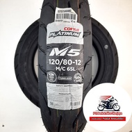 Corsa Platinum M5 120/80-12 Vespa Matic New Freego Stylo Tubeless Motorcycle Tire with Valve BONUS