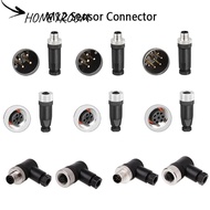 HONEYROOM M12 Sensor Connector, Male Female Socket Connector M12 Aviation Plug, M12 Sensor Cable Con