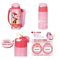 Thermos 兒童吸管保溫瓶連便攜袋 400ml-Minnie Mouse 平行進口