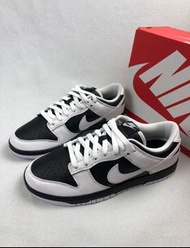 新店特惠Nike Dunk“Reverse Panda" 反轉熊貓 皮革 復古 低幫板鞋 男女同款 白黑