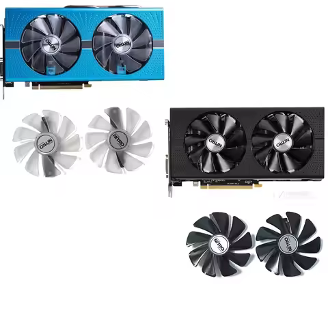2PCS 95MM CF1015H12D DC 12V 0.42A for Sapphire Radeon RX 470 480 580 570 RX580 RX480 Graphics Card F