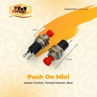 Small Round Iron Push On Switch Mini Iron 2 Pin Round Push On Switch/