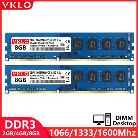 DDR3 4GB 8GB Desktop Memory Ram PC3 1.5V 1066 1333 1600 1866Mhz 240Pin PC3-8500 PC3-10600 PC3-12800 