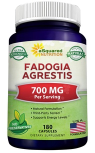 aSquared Nutrition Fadogia Agrestis Extract - 180 Capsules - 700mg per Serving - Fadogia Agrestis Su