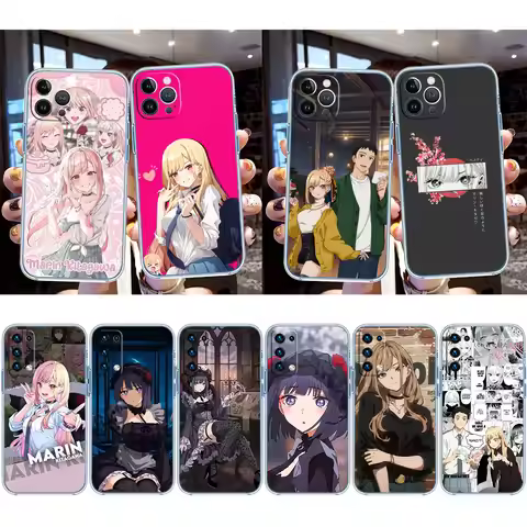 UT24 Marin Kitagawa Transparent Phone Case for Motorola Moto G7 G8 G9 G84 G85 G73 G24 G15 Z2 Play Po
