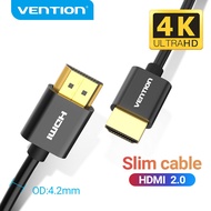 Vention HDMI 2.0 Cable 4K@60Hz High Speed Ultra Slim Male to Male Cable for PS3/4 PC TV Projector Monitor