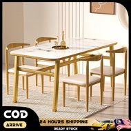 120x60 Simple Eames Dining Table with 4 Eames Chairs - Dining Set / Meja Makan Trekma