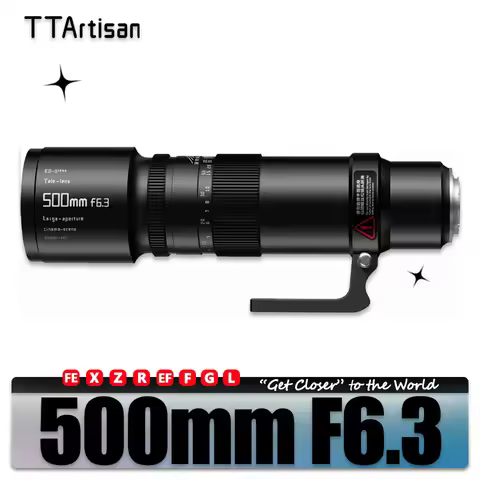 TTArtisan Full Frame 500mm F6.3 Telephoto Camera Lens for Humaniest Photography for Fujifilm X GFX E