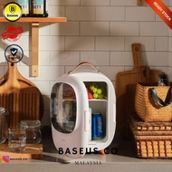 mini fridge skincare fridge peti ais 2 pintu 8L Mini Fridge House And Car Use Portable Fridge Baseus