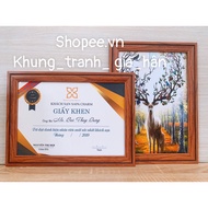 Certificate frame A4(21x30)A5(15x21) cheap A4 shiny mica photo frame