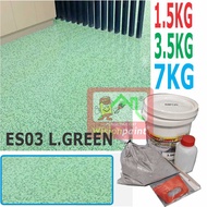 Epoxy Quartz GRANITE Self-Levelling Floor Paint Tile Marble Look Epoxy Flooring Cat Lantai Coating E
