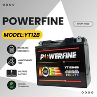 YT12B-BS BT12B MONFA POWERFINE BATTERY YAMAHA FZ6 XJ6 VMAX / KAWASAKI ZX1000 ZX10R / DUCATI MONSTER