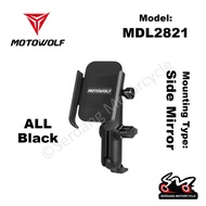 MOTOWOLF Phone Holder Motorcycle Bicycle GPS Handphone Bracket Bike Motor Pemegang Telefon Bimbit Ba