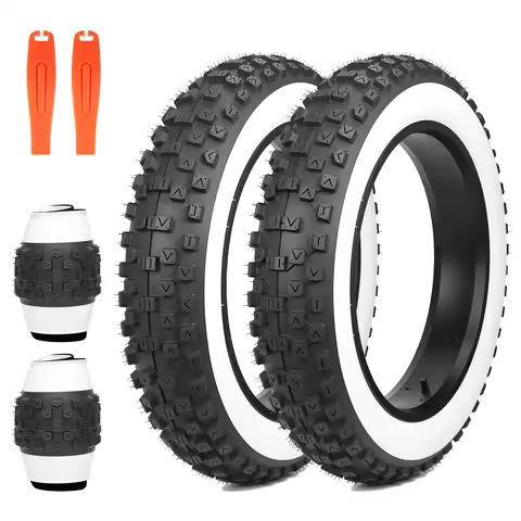 ZUKKA 2 Pack 20x4.0 inch Fat Bike Tire for Electric Bike Fat Bicycle Tire 4.0 inch Mountain Bike Tir