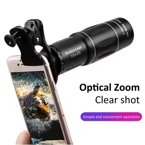 1pc Universal Mobile Phone HD Telephoto Lens External Zoom Camera Monocular Lens for Concerts Optics